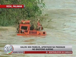 'Auring' leaves 4 injured in Palawan