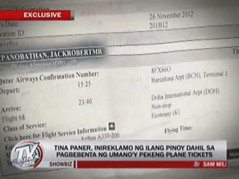 EXCL: Tina Paner accused of selling fake plane tickets