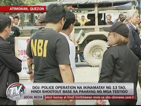 Witnesses say Atimonan incident not a shootout