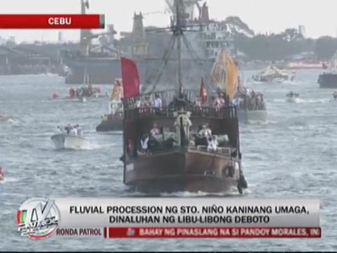 Devotees flock to Sto. Niño fluvial procession