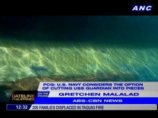 PCG: U.S. Navy considers the option of cutting USS Guardian into pieces