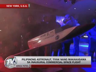 Pinoy astronaut to be part of commercial space flight