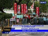 Groups stage protest vs cybercrime law at Supreme Court
