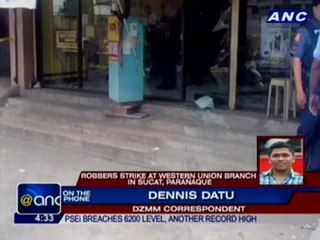 Robbers strike at Western Union Branch in Sucat, Parañaque