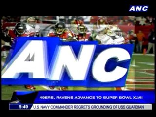 49ers, Ravens advance to Super Bowl XLVII