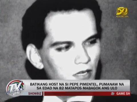 Pepe Pimentel dies at 82