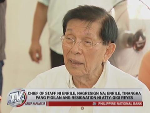 Enrile aide resigns after solon's fight with Cayetano