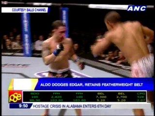 Aldo dodges Edgar retains featherweight belt