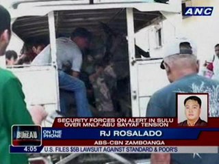 Security forces on alert in Sulu over MNLF-Abu Sayyaf tension