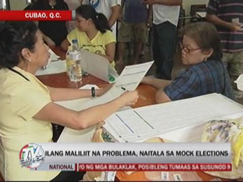 Low voter turnout in mock elections