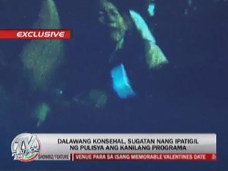 2 councilors hurt in scuffle with police