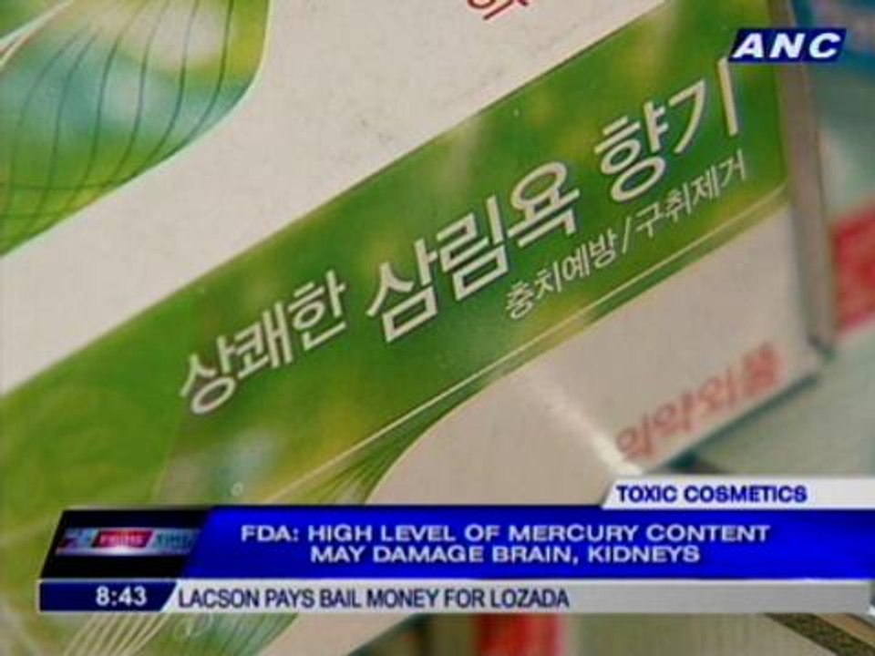 FDA warns public vs whitening products with high mercury levels