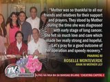 Lily Monteverde diagnosed with lung cancer; PNoy visits