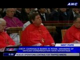 CBCP: Cardinals based in Rome have edge