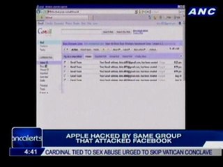 Apple hacked by same group that attacked Facebook