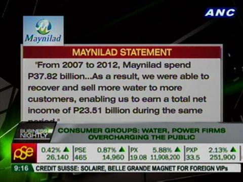 Consumer Groups: Water, Power Firms overcharging the public