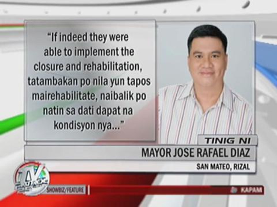 Residents complain of foul smell from Rizal landfill