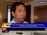 DOE: Blackouts in Mindanao will persist during summer