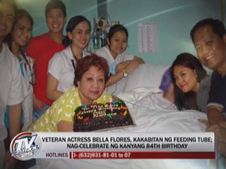 Download Video: Bella Flores celebrates 84th birthday in hospital