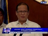 Aquino: Gov't probing 'conspiracy' in Sabah conflict