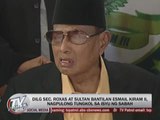 Roxas, Kiram brother discuss Sabah conflict