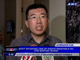 Gov't studying use of waste vegetable oil for biofuel blend
