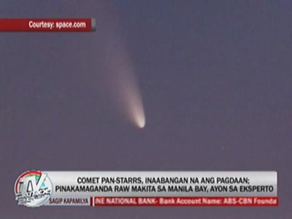 Comet Panstarrs to be visible tonight