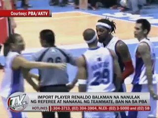 PBA slaps Balkman with a lifetime ban