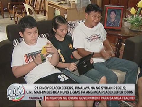 21 Pinoy peacekeepers freed