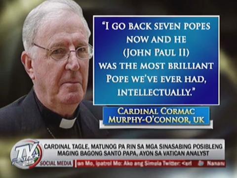 Vatican analyst speaks on Tagle's chances as next pope