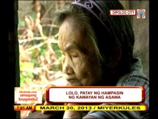 Elderly woman kills hubby with bamboo stick