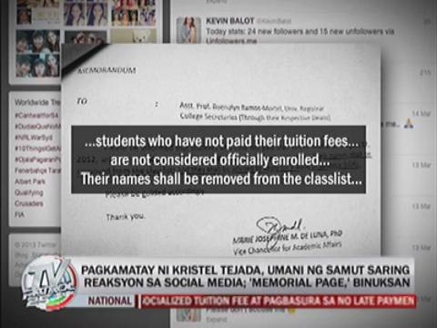 Netizens weigh in on UP Manila suicide case