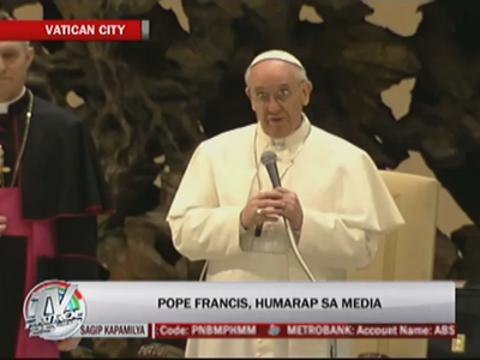 Pope Francis likens media to church