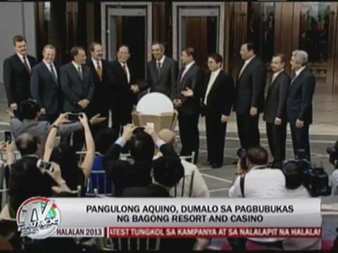 PNoy graces Solaire grand opening