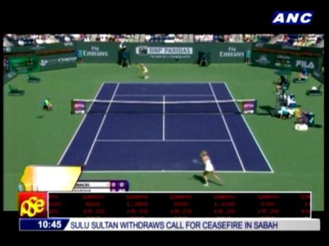 Sharapova storms past Wozniacki to claim title