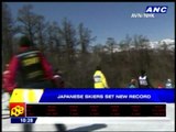 Japanese skiers set new record