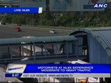 Motorists at NLEX experience moderate to heavy traffic