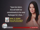 ABS-CBN responds to Kris Aquino’s resignation