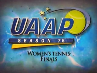 WOMEN's TENNIS FINALS: VOD UST vs DLSU - March 10 2013
