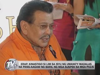 Erap hits Lim over gun-grabbing incidents