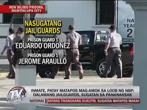 Bilibid inmate killed after running amok