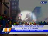 Filipino runner in Boston Marathon left shaken by blasts