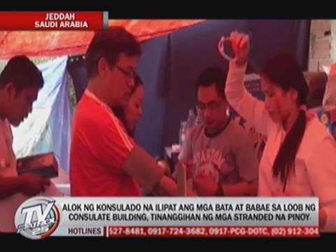 Stranded Pinoys in Jeddah choose to stay in 'tent city'