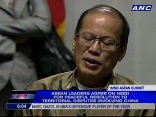 ASEAN leaders agree on need for peaceful resolution to territorial disputes involving China