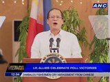 LP, allies celebrate poll victories
