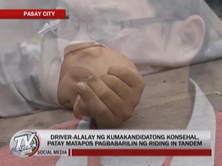 Candidate's driver shot dead in Pasay