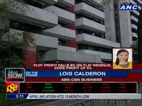 PLDT 1Q profit down 8%, says strong peso hurting revenues from int'l long distance calls