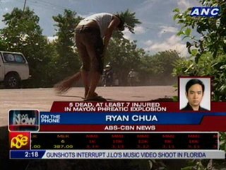 5 dead, at least 7 injured in Mayon phreatic explosion