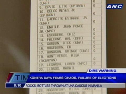 Poll watchdog fears chaos, failure of elections