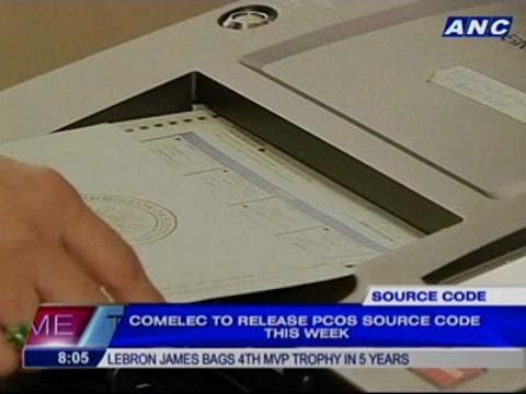 COMELEC to release PCOS source code this week